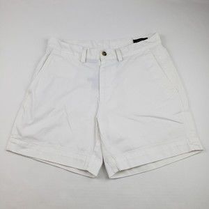 Polo Ralph Lauren Womens Shorts Size 29 Color White Flat Front Lightweight Golf